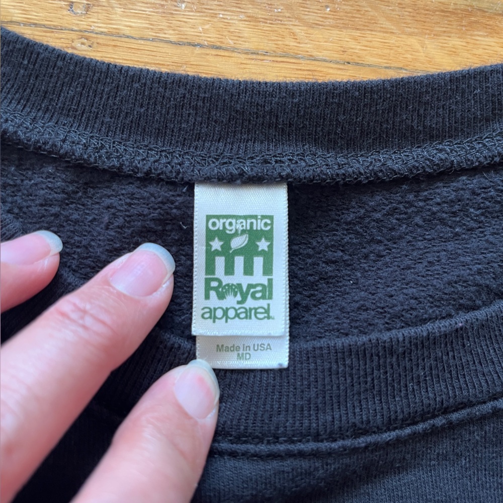 Bernie Sanders organic black crewneck sweatshirt democratic socialist Mamdani M - Picture 3 of 5